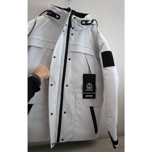 Ski-Doo 4560430401 Women's Sz S White Typha x KANUK Snowmobile Jacket - Picture 6 of 16